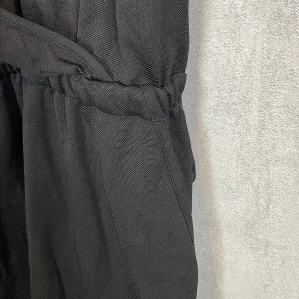Loft surplice front black jumpsuit - Picture 9 of 12